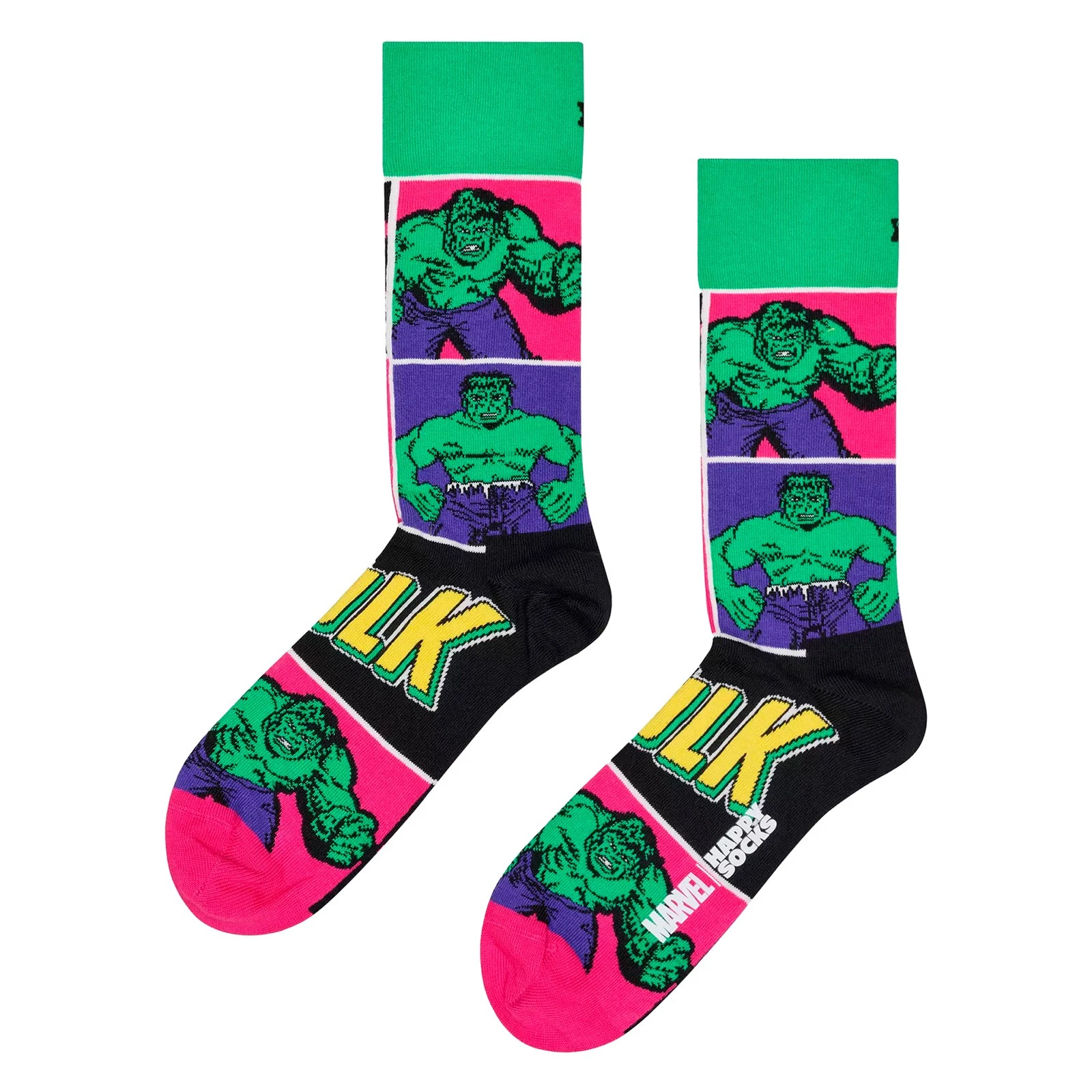 Mens Marvel The Hulk Novelty Socks | Gift Idea by Happy Socks