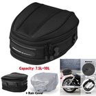Motorcycle Rear Seat Bag Tail Back Saddle Pack Storage Waterproof Oxford Cloth