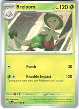 Breloom 007/162 Temporal Forces TEF NM Pokemon Card TCG