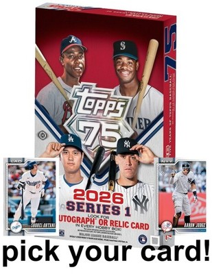 2026 Topps Series 1 Baseball Pick Your Own 1-200 Base and Parallels 50% OFF