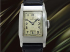 OMEGA Rectangulaire Cal. T17 Ss Argent Vieilli Cadran Manuel 17Jewels 21.5x35mm