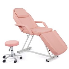 Massage Table Adjustable Massage Facial Bed And Barber Stool Spa Salon Equipment