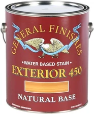 General Finishes Exterior 450 Water Based Wood Stain, 1 Gallon, Natural Base