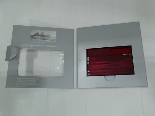 UsedVeryGood - Victorinox Swiss Card Classic, Red/Transparent - Picture 3 of 6