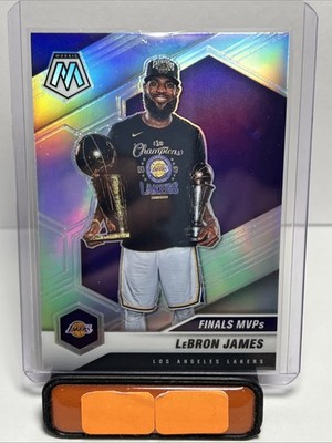 LEBRON JAMES 2020-21 MOSAIC FINALS MVPS SILVER PRIZM LAKERS #297 Q5384