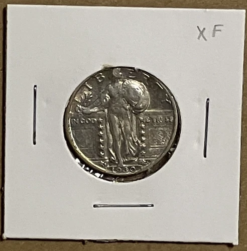 1930 S Standing Liberty Quarter, XF-