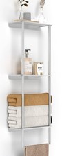 3Tier Wall Mounted Towel Rack Towel Storage Organizer Brushed Nickel
