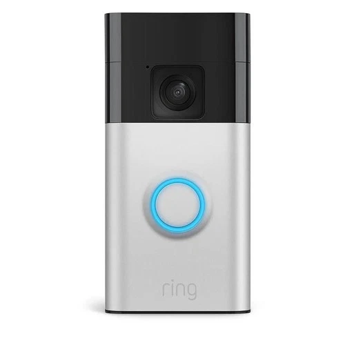 Ring Battery Doorbell Home or business Security Satin Nickel