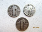 Three (3) 90% Silver Standing Liberty Quarters 1926-S, 1929-S, 1930-S