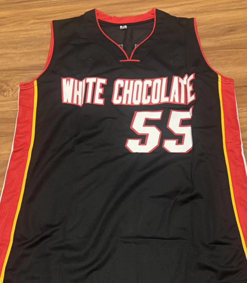 Camiseta deportiva Beckett "White Chocolate" autografiada por Jason William Heat "White Chocolate" autógrafo automático Foto 2 de 3