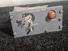 Boeing 727 Aft Cabin Zone Temp Control Panel Assembly 69-25893-5