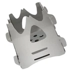 Camping Stove Portable Burning Stove Stainless Steel Wood Stove BBQ Grill