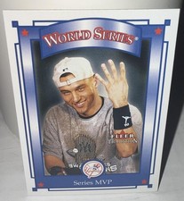 Derek Jeter 2001 Fleer Tradition Series MVP #419 Yankees MLB Baseball Card