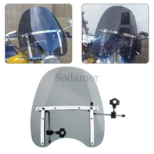 17"×15" Windshield Windscreen For Harley Sportster Dyna Softail Sportster XL883