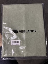 Rectangular Textured Linen Tablecloth 70 x 52 Sage Green Waterproof
