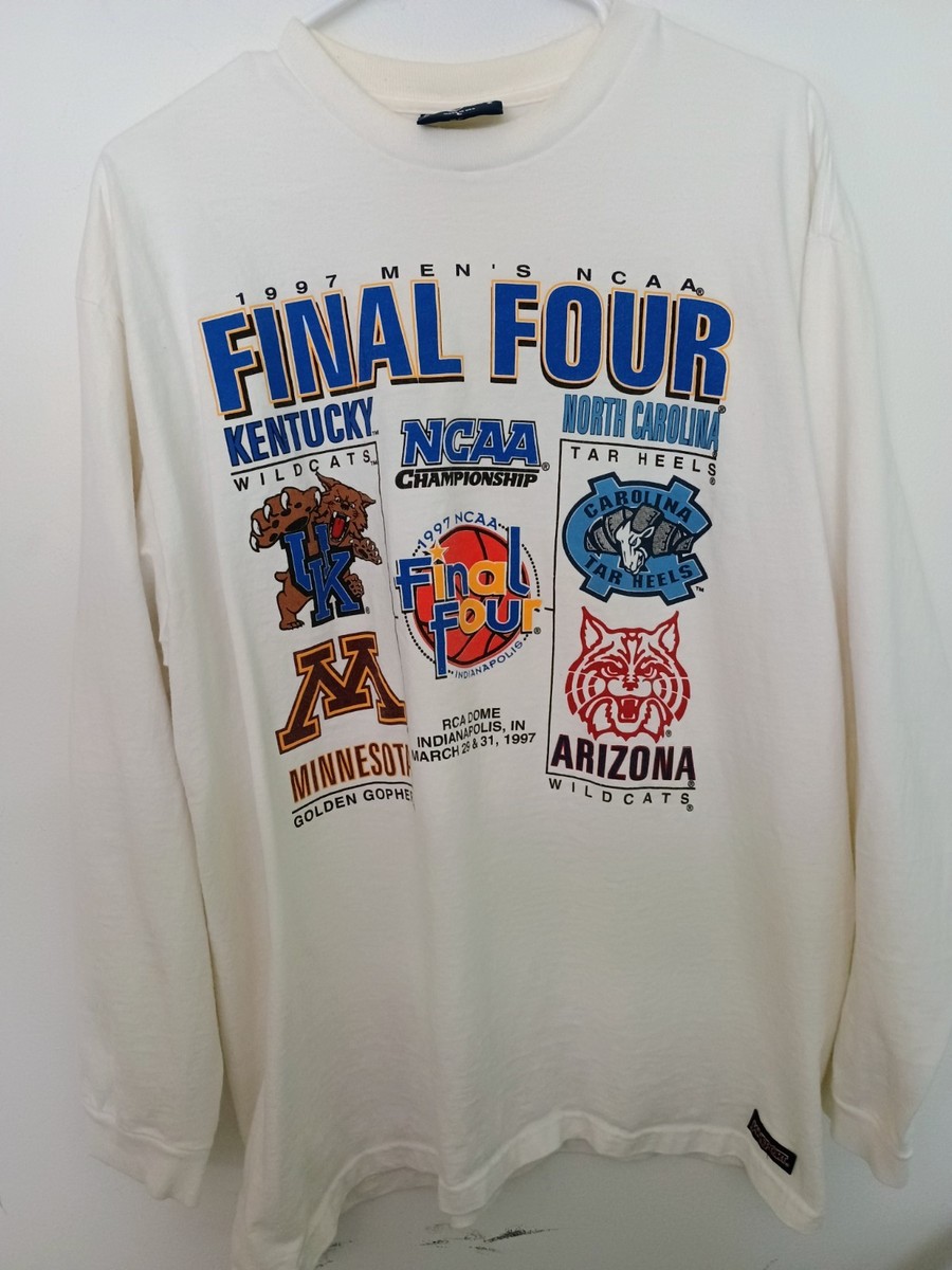 NCAA Final Four 1997 Long Sleeve T-Shirt Size L Vintage Jansport