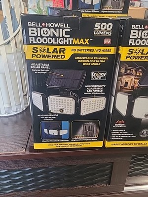 Bell+Howell Bionic Floodlight 6W Motion Activated LED Outdoor Adjustable Black