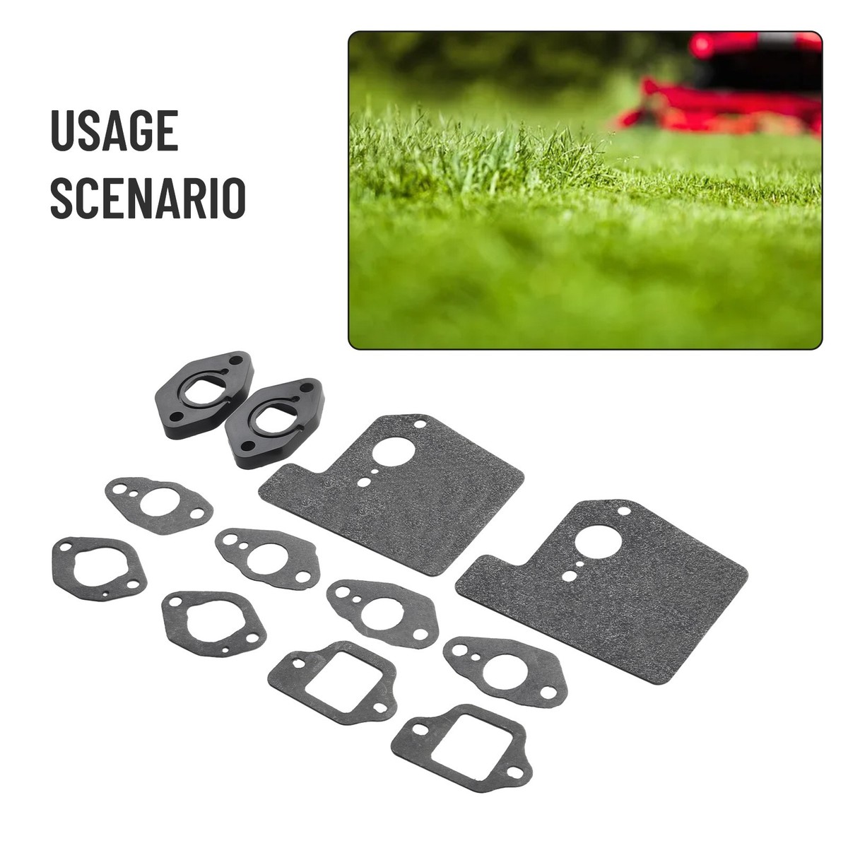 Replacement Insulator Gasket For Honda GCV190 GSV190 GCV160A Engine Set Of 2