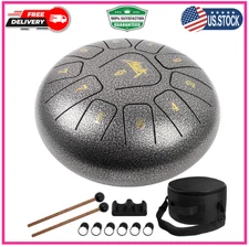 Steel Tongue Drum Panda Drum 11 Notes 10 Inch Tank drum percussion