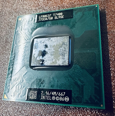 Intel Core 2 Duo T7400 2.16GHz SL9SE 4MB Cache 667MHz Socket M CPU