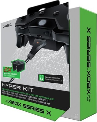 Xbox Accessory: Power - BIONIK HyperX Battery Kit with Cable - Black [Used Very