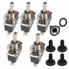 5x Spst Toggle Flick Switch Waterproof Onoff For Marine Car Dash Light New 12v 5x Spst Toggle Flick Switch Waterproof Onoff For Marine Car Dash Light New 12v