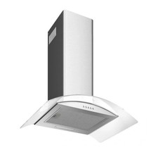 Lamona Lam 2508 - 60cm stainless steel & curved glass cooker hood 
