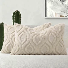 Decoruhome Fall Throw Pillow Covers 12X20 Inch Set of 2, Soft Plush Decorative F