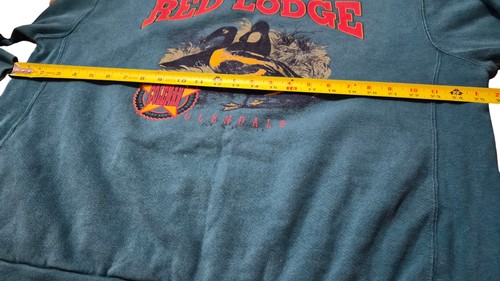 Vintage Red Lodge Sweatshirt Herren X Large Coleman Outdoor Rundhalsausschnitt 90er Vintage XLG - Bild 9 von 13