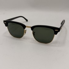 Ray-Ban Clubmaster Sunglasses Men  s Black Gold RB3016 W0365 51 21 145