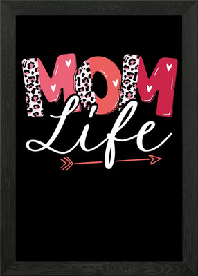 Gerahmtes Wandbild Poster Niedliches Mamaleben Leinwanddruck Bild
