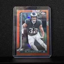 Topps Chrome 2025 Reed Blankenship Philadelphia Eagles Orange Leather 19/25