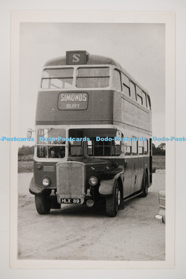C027587 Bus. Simonds Bury. HLX89. Altes Foto