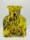 Blenko Glass Water Bottle 384 -Special Edition-Kingfisher - Citrine w/blue frit