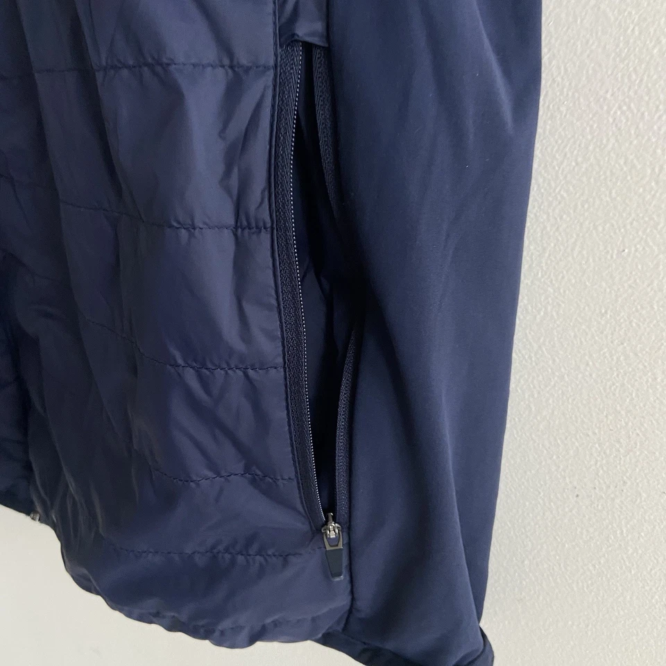 Walter Hagen 11 Navy Blue Down Fill Front Zip up Quilted Golf Vest Men's Size XL - Image 4 of 4