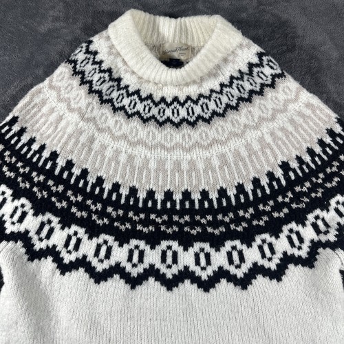 Maglione Islandese Filo Universale Retrò Fair Isle Wmns XS Crema Old Money Sci - Foto 2 di 9