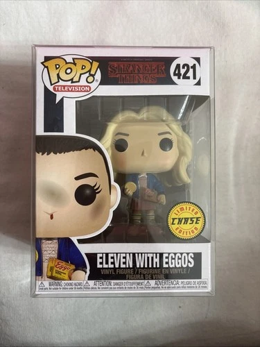 FUNKO POP! NETFLIX STRANGER THINGS #421 ELEVEN WITH EGGOS CHASE WITH PROTECTOR