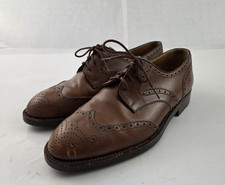 Charles Jourdan 1921 Wingtip Dress Shoes Mens 7 E Brown Leather Lace Up