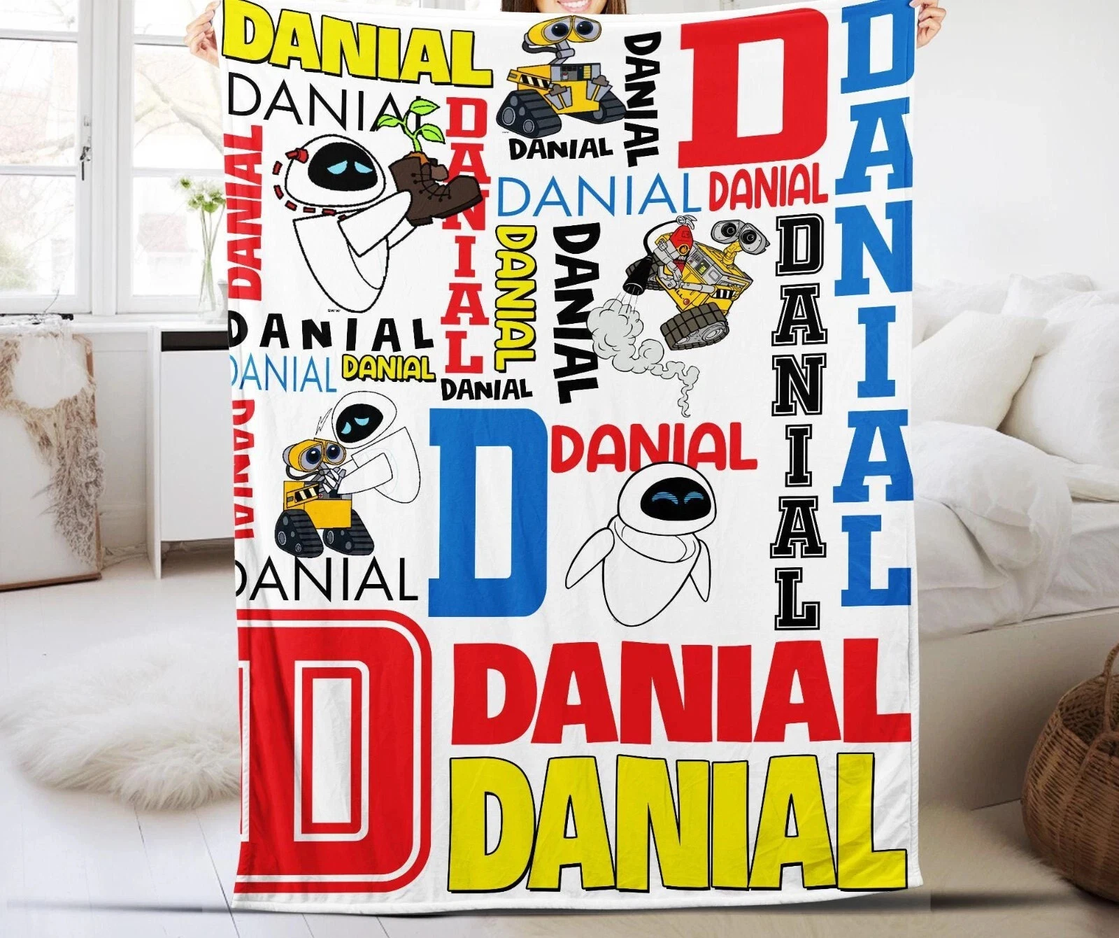 Disney Wall E Fleece Blanket, Wall E Robot Wall E Characters Fleece Blanket