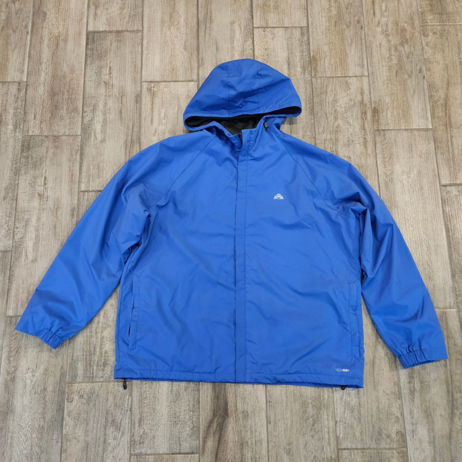 EMS Thunderhead Peak Rain Jacket Mens Size XXL Blue Waterproof Hooded Shell