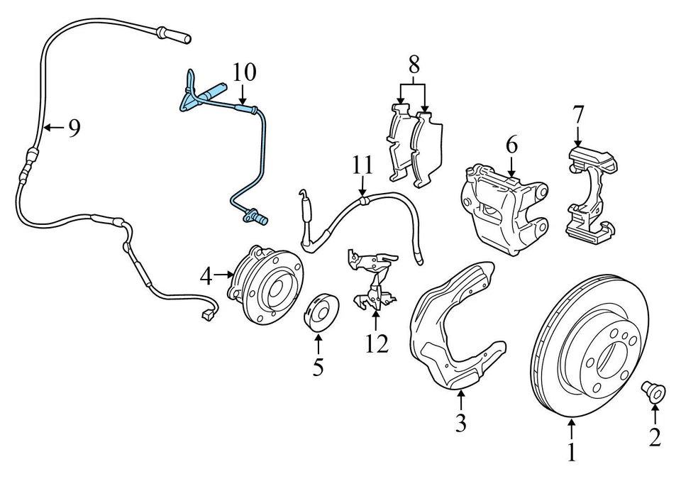 BMW 228I XDRIVE 2015-2016 - ABS/sensor de velocidad delantero 6791748 Foto 3 de 4