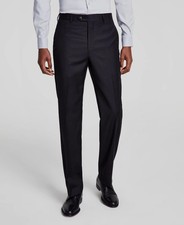 Michael Kors Men's Black Solid Wool Classic Fit Stretch Suit Pants Size 32W 32L