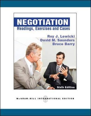 Negotiation: Readings, Exercises, and Cases - Paperback - ACCEPTABLE