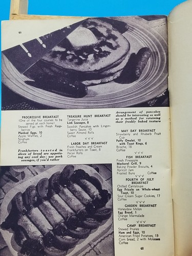 MENUS FOR EVERY DAY OF THE YEAR Recipe Booklet 1941 Culinary Arts Institute Pics - Foto 6 di 7
