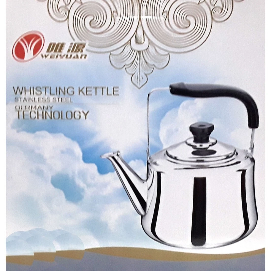 WHISTLING KETTLE STAINLESS STEEL COFFEE TEA POT INDUCTION GAS 2L 7L New