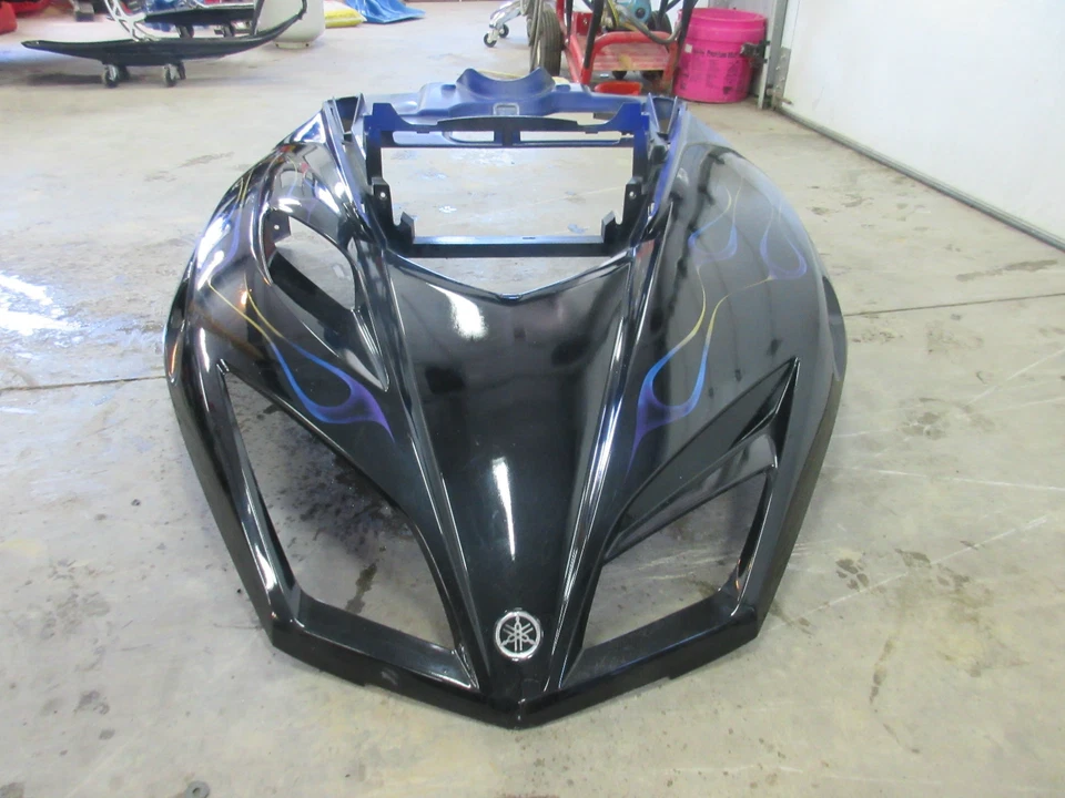 YAMAHA 02 2002 SX VIPER SXV 700 CAPÔ FABRICANTE DE EQUIPAMENTO ORIGINAL COM PINTURA PERSONALIZADA VENOM 04 VENTURE - Imagem 3 de 4