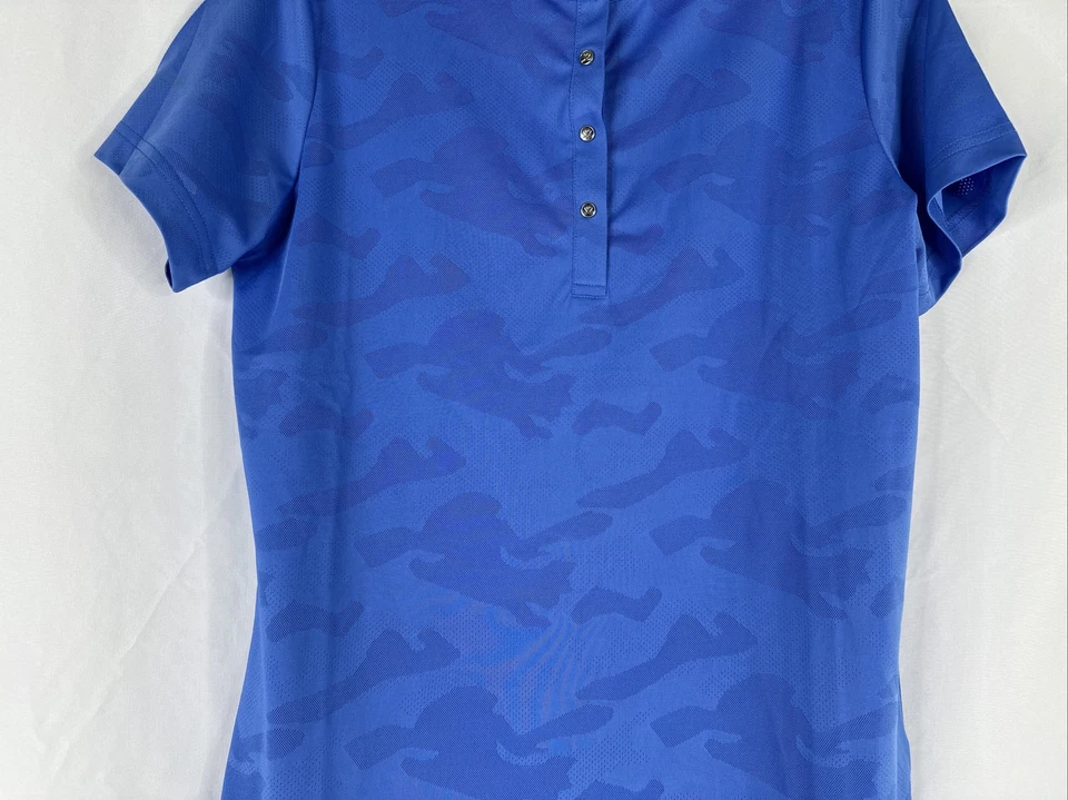 Camisa polo de golf Daily Sports Jess para mujer talla M azul camuflaje manga corta Foto 4 de 4