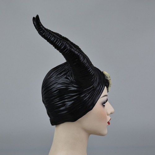 Maleficent 2 Hut Deluxe Hörner Böse Schwarz Königin Kopfstück Halloween Zubehör - Bild 4 von 9