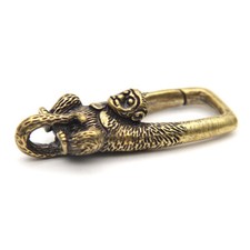 Brass Keychain Pendant Handmade Key Ring Charm Gift Accessory