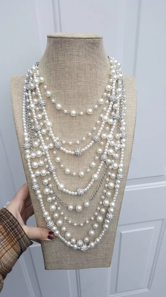 Коллекция Paparazzi Zi 2020🔥LeCricia серебряный жемчуг заявление ожерелье комплект🔥 новый с Ярлыками